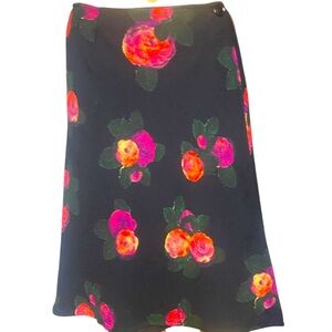 Ungaro Paris from the 80s/90s Vintage Ungaro Skirt Hand-Painted Floral Print
8